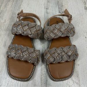 New Steve Madden Girls Newbie Little Kids Ankle Strap Slingback Sandals #506